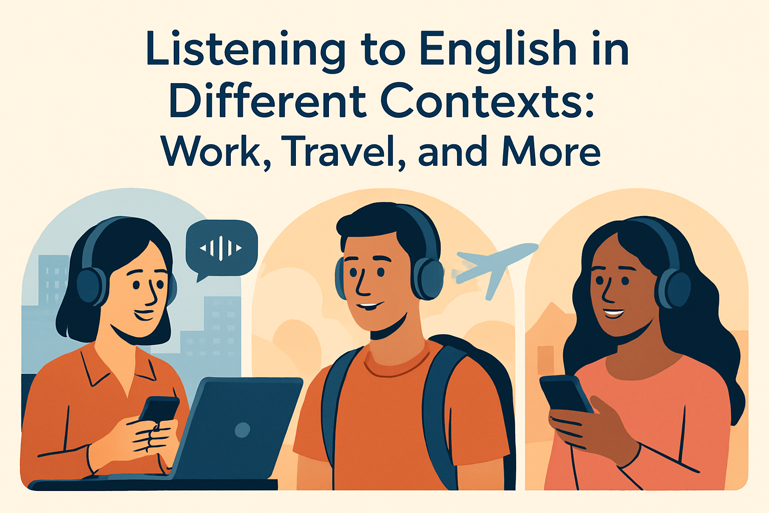 Listening to English in Different Contexts: Work, Travel, and More