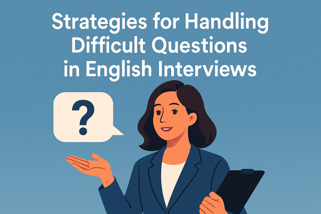 Strategies for Handling Difficult Questions in English Interviews – 5 ...