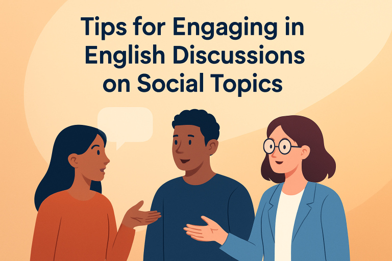 Tips for Engaging in English Discussions on Social Topics