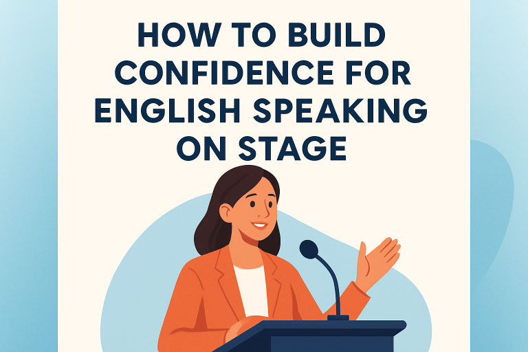 How to Build Confidence for English Speaking on Stage – 5 Minute English