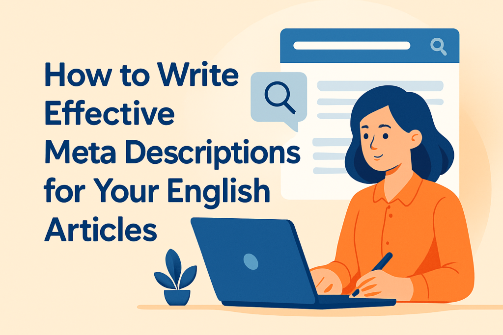Meta Writing How to Write Effective Meta Descriptions for Your English Articles – 5 ...