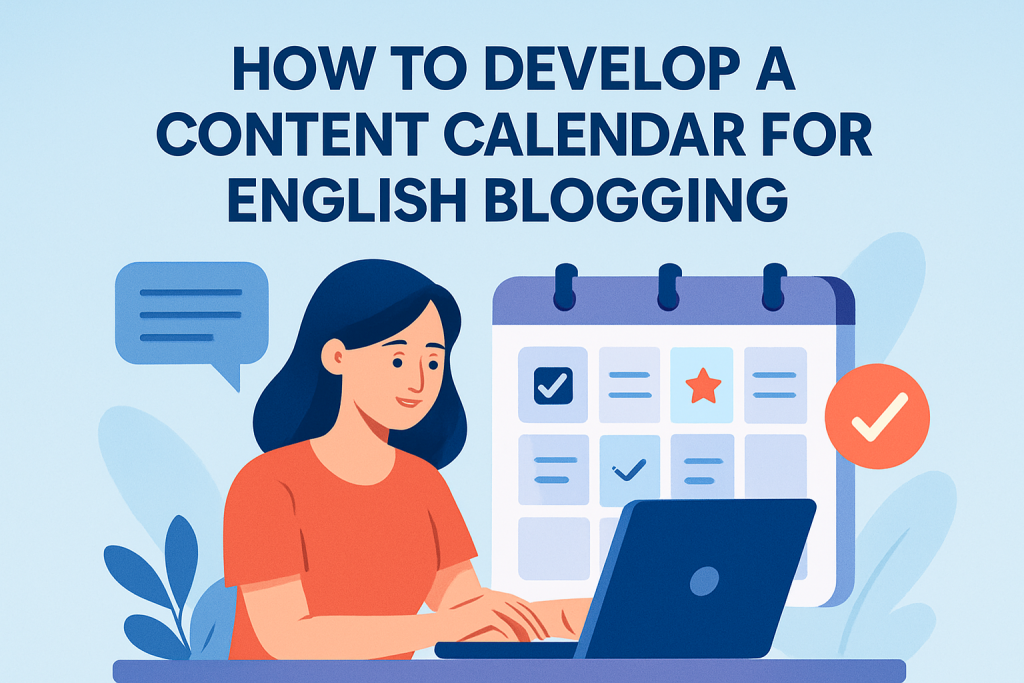 How to Develop a Content Calendar for English Blogging – 5 Minute English
