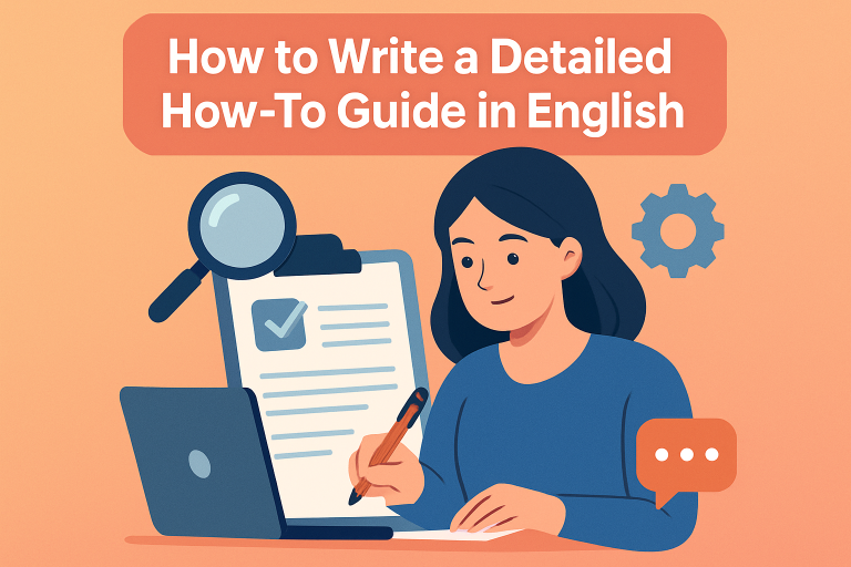 How to Write a Detailed How-To Guide in English