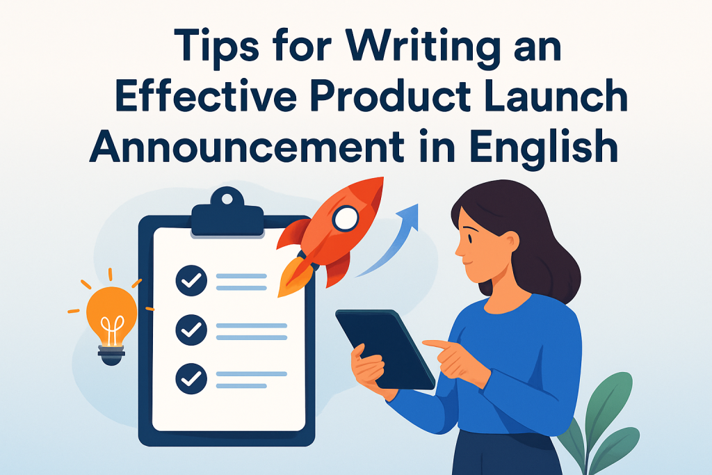 Write Launc Tips for Writing an Effective Product Launch Announcement in English