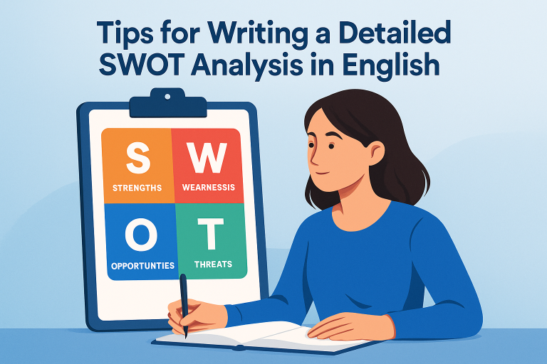 Tips for Writing a Detailed SWOT Analysis in English