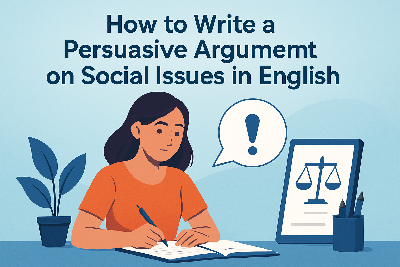 How to Write a Persuasive Argument on Social Issues in English