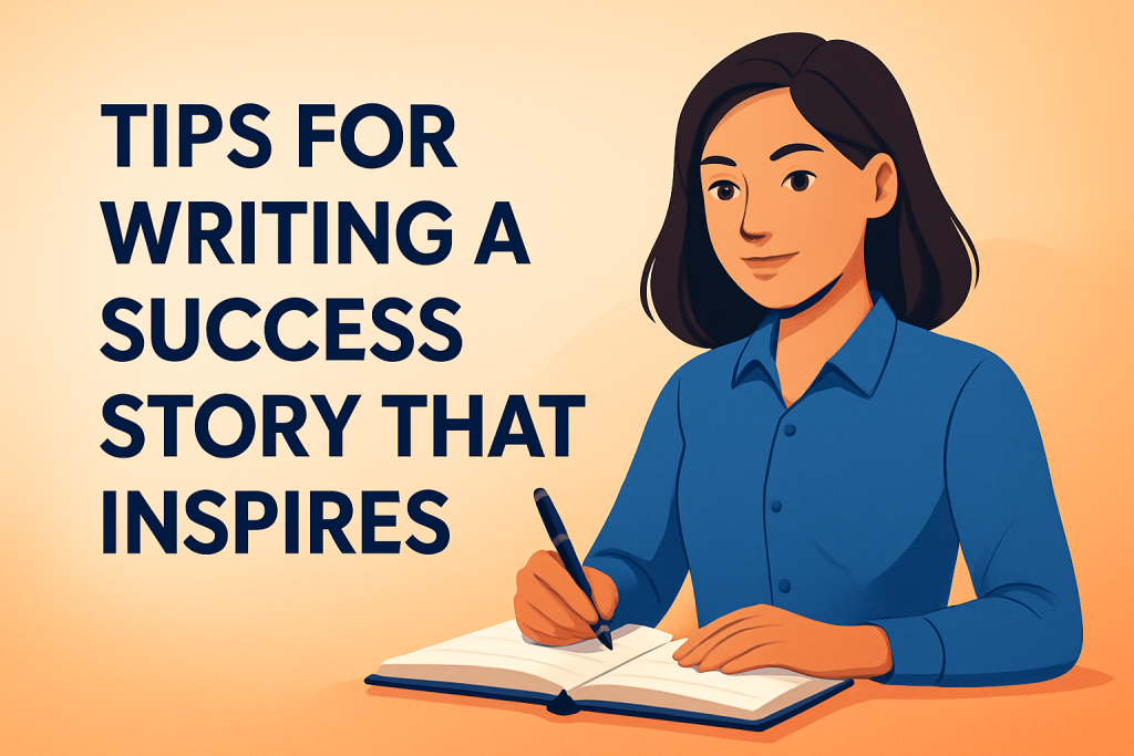 Tips for Writing a Success Story That Inspires in English