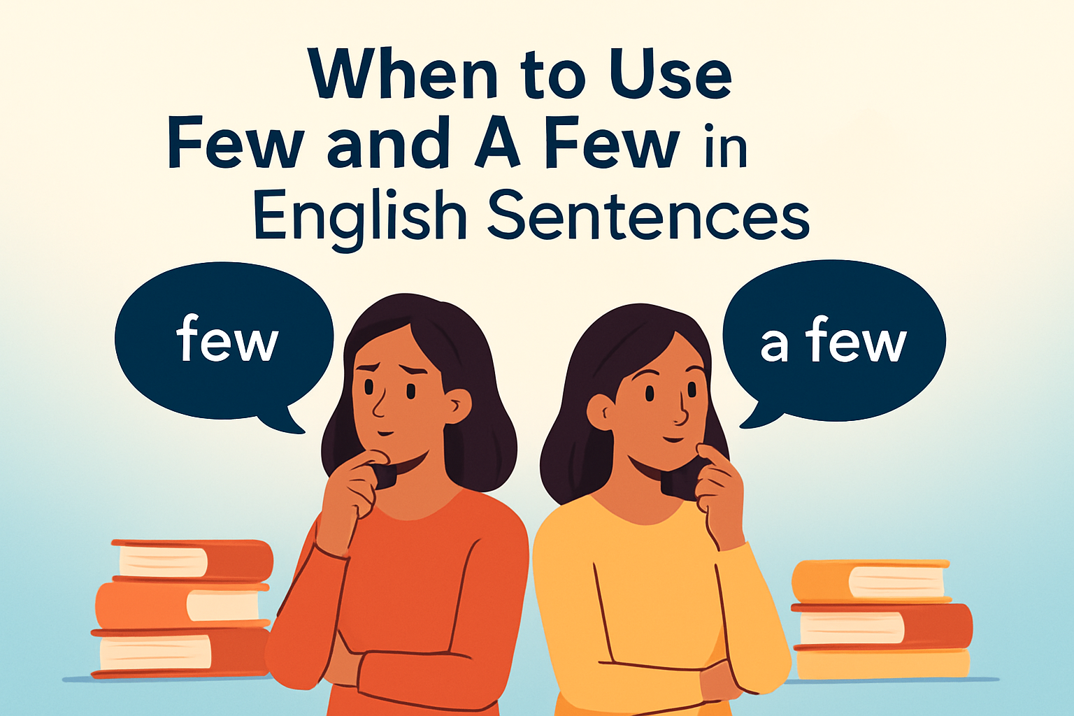 When to Use Few and A Few in English Sentences