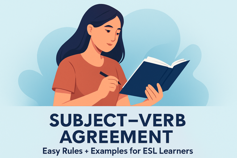 Subject-Verb Agreement Rules for ESL With Examples