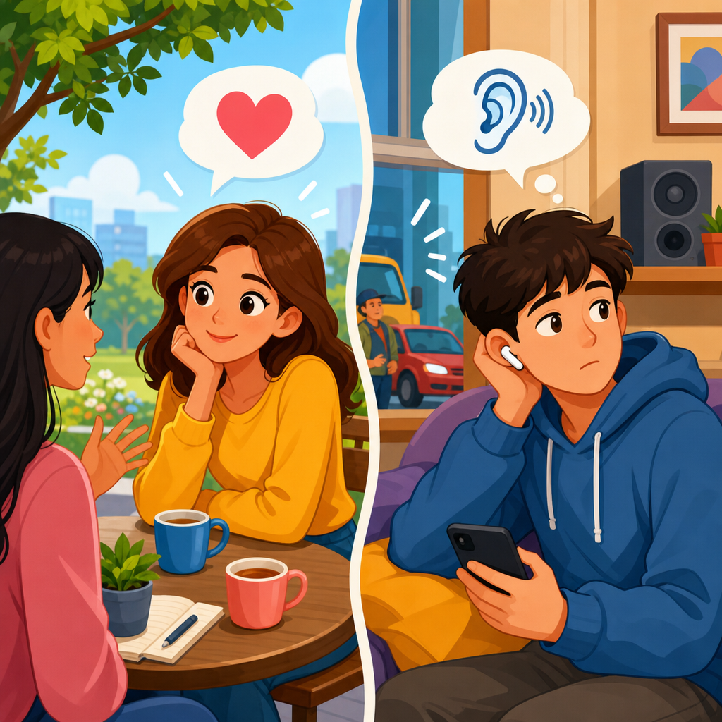 Listen vs Hear: What’s the Difference? (ESL Examples + Practice)