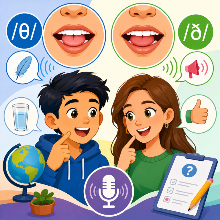 TH Sounds for ESL: Mouth Position, Audio, Quiz