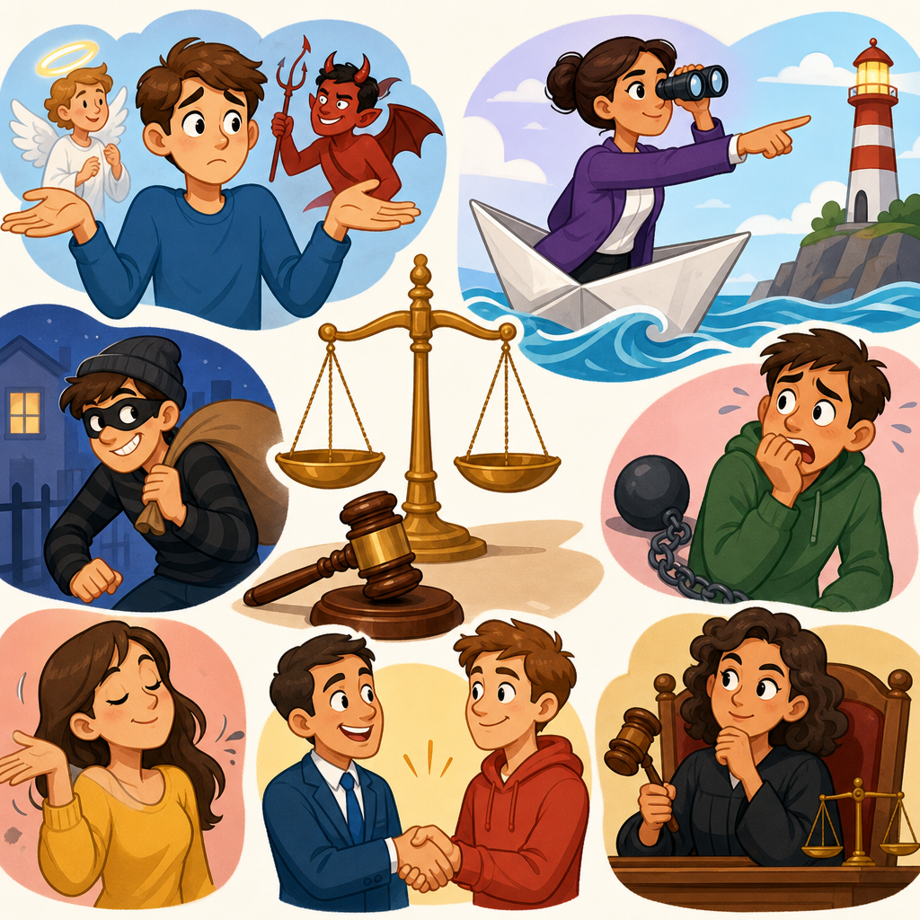 Legal and Crime Idioms Used Figuratively in Daily English